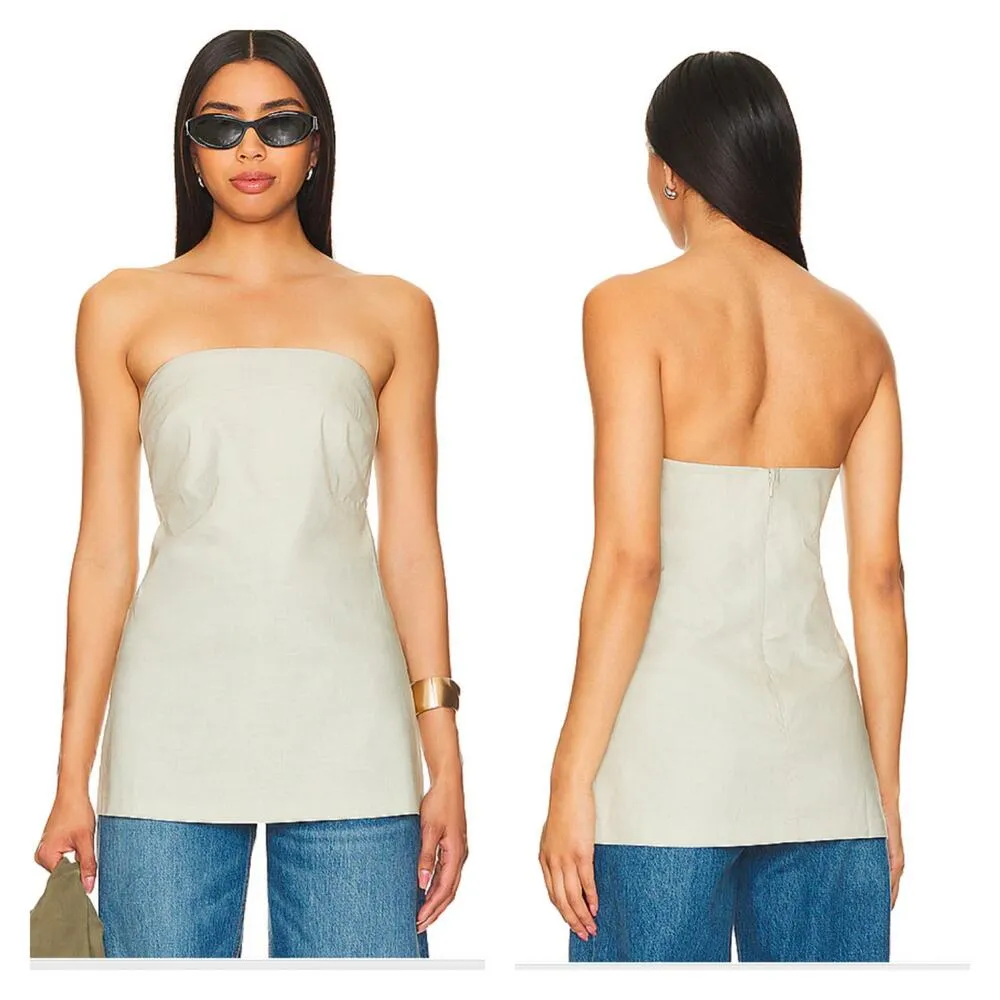 Lovers + Friends - Harper Strapless Top in Beige - Image 4