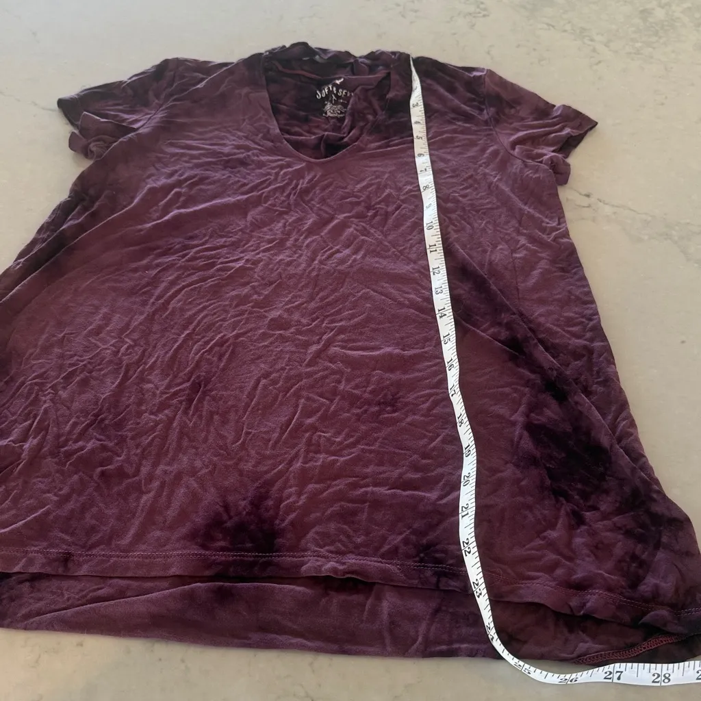 American Eagle Outfitters Soft & Sexy Purple Acid Wash Tee small - Image 6