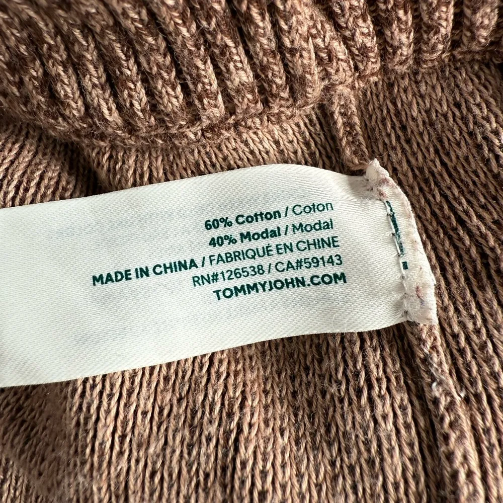 Tommy John Women’s Brown Heavyweight Marled Knit Joggers W1602 Plus Size 2XL - Image 9