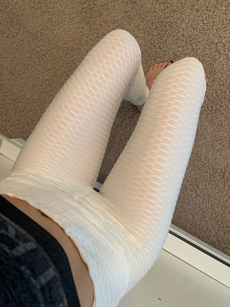 White Cellulite Proof Leggings Size L - Image 4