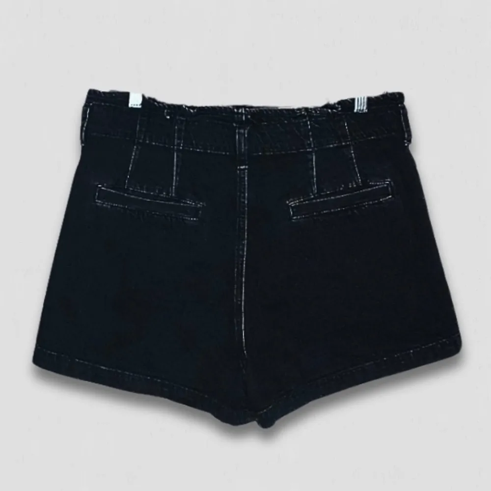 American Eagle High Waist Denim Shorts Black Women's Size 12 - Image 2