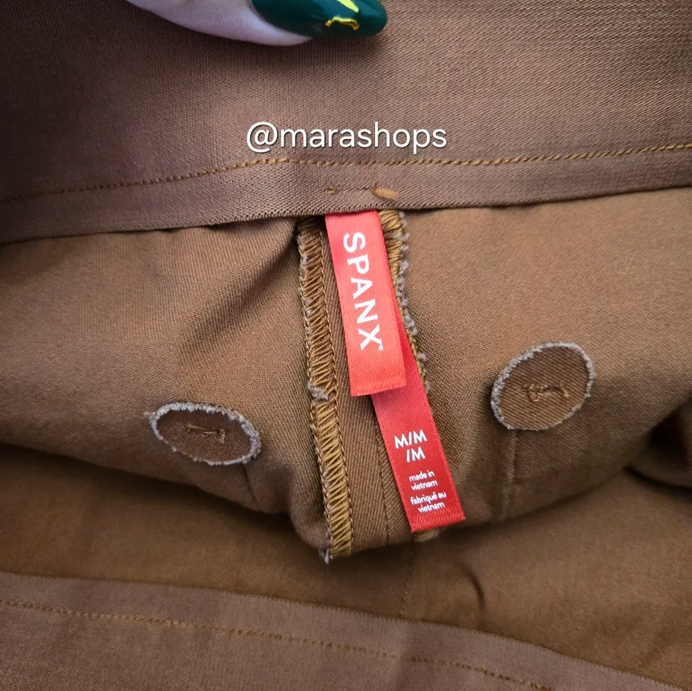 SPANX On the Go Ankle Slim Straight Pants Bronze Glow - Image 6