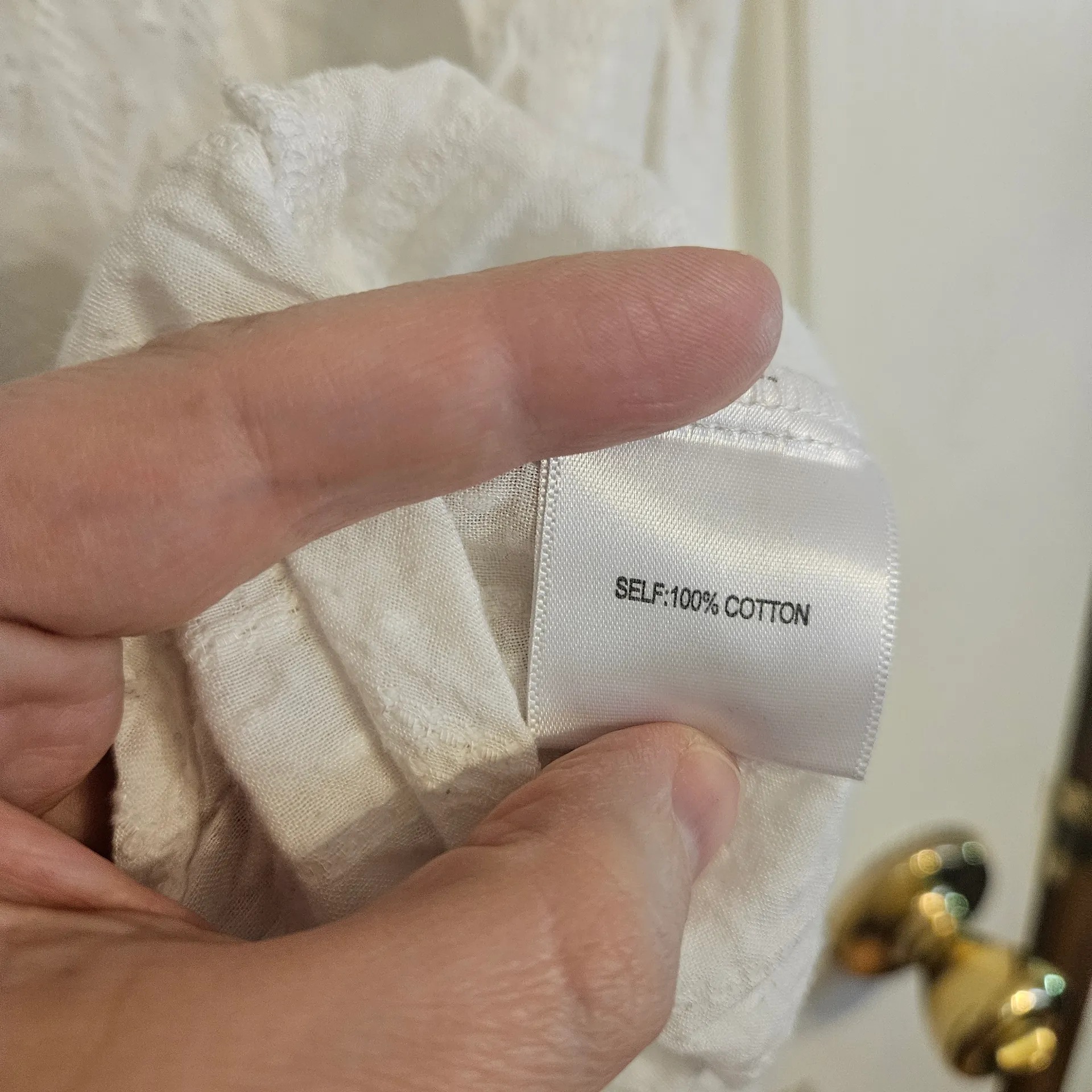 Jane + Delancey White Embroidered Button-Up Top 100% Cotton Sz 1X Cottagecore - Image 7