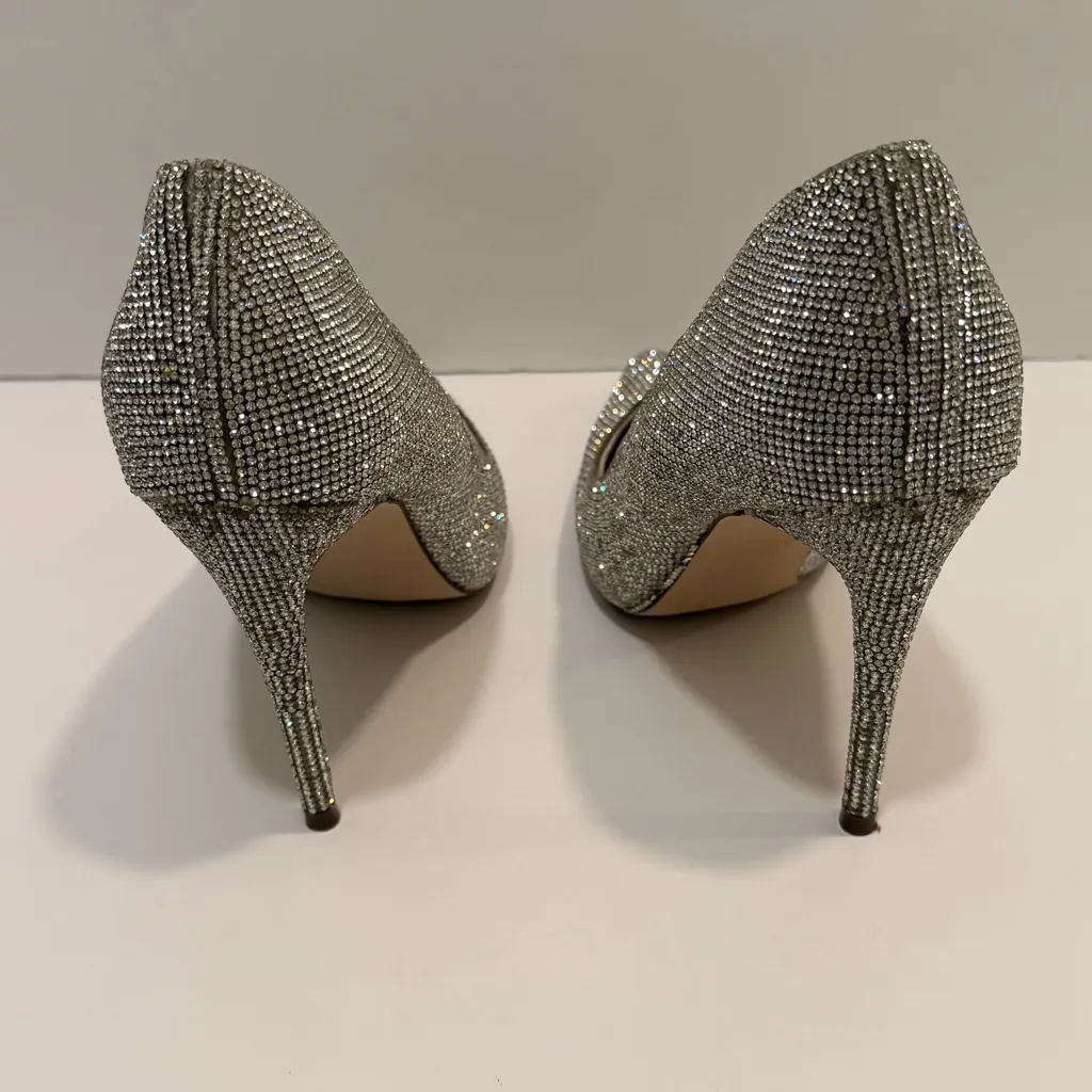Steve Madden Daisie Crystal Rhinestone Heels - Size 8 - Image 10