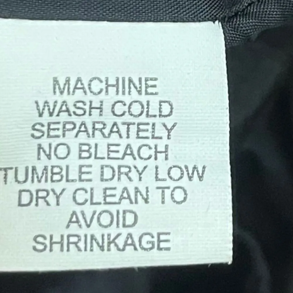 Eileen Fisher Rumpled Trench Coat Women’s Size Small Black Cotton Nylon Metallic - Image 12