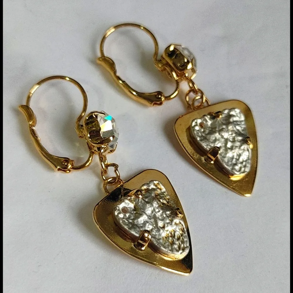 Unique Gold Butterfly Statement Necklace Set - Image 5