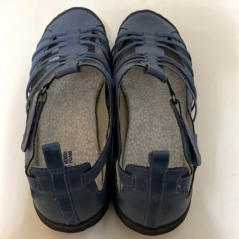 JBU Jambu Peace Mary Jane Flats Blue  Strappy All Terrain Adjustable 11M - Image 3