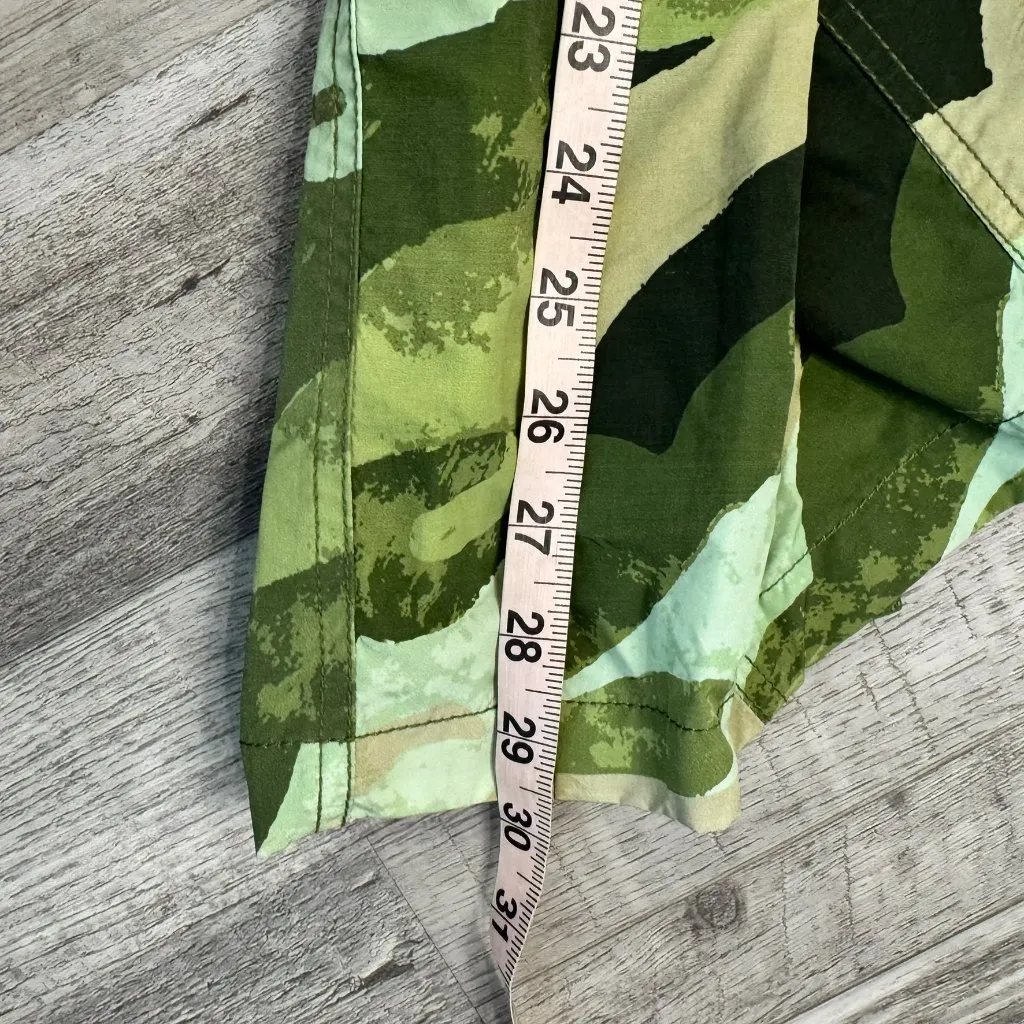 Free People  Movement Stadium printed green camo pants drawstring size medium J39 - Image 7