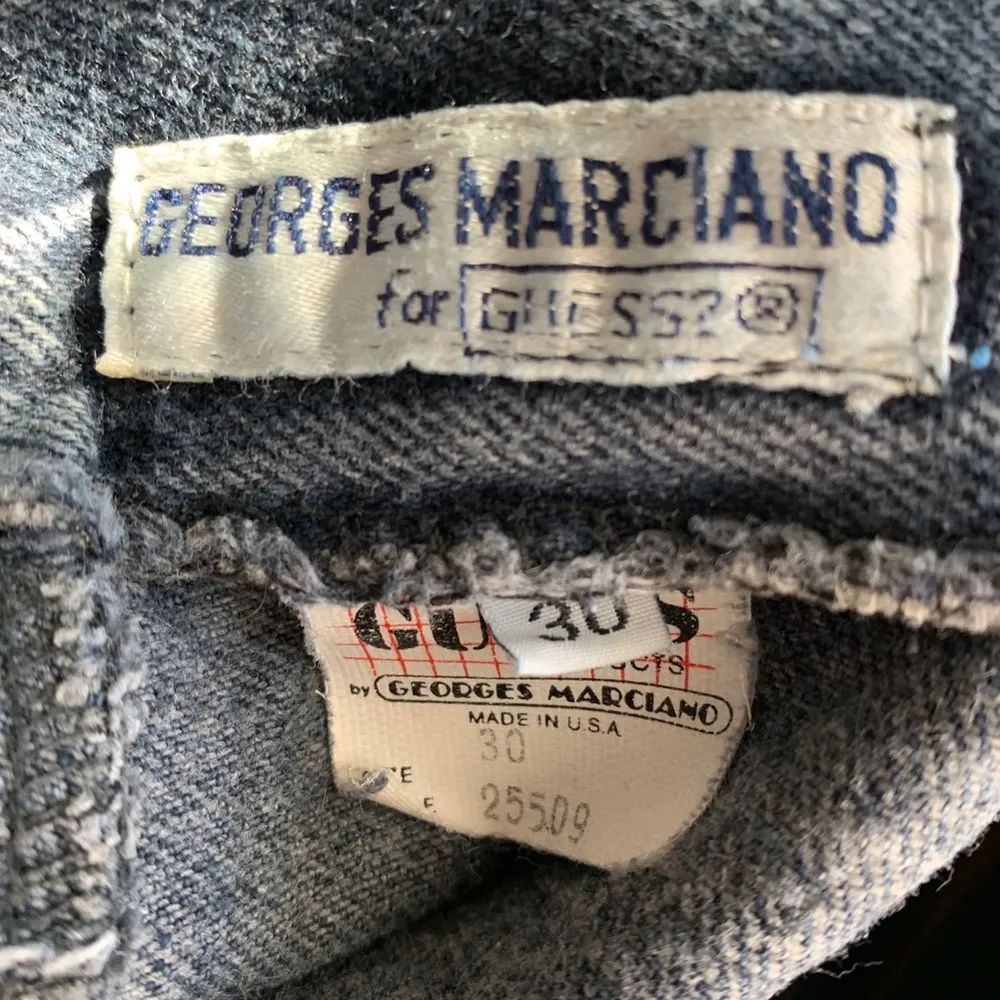 Vintage GUESS Wash Denim High Waist Skirt, Size 30 - Image 6