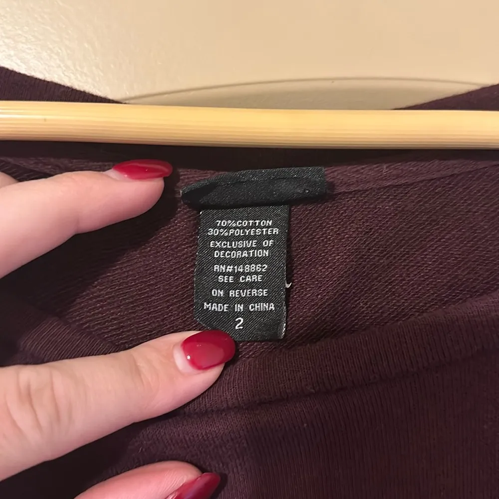 Torrid Crewneck Sweater Ruffled Size 2 - Image 2