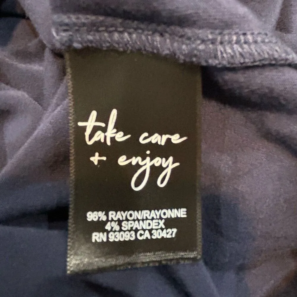 Nic + Zoe‎ navy blue cap sleeve buttery soft tshirt size M - Image 7