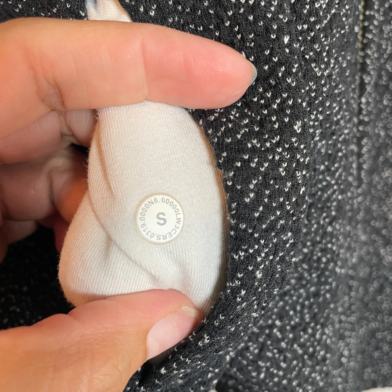 Lululemon Women Sweatshirt Sz Small Pave Full Zip Oversized Black Hoodie W3CERS - Image 5