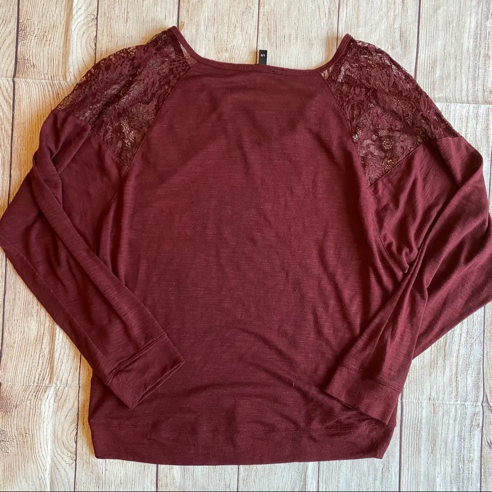 Buffalo Large Shirt Lace Maroon - Image 7
