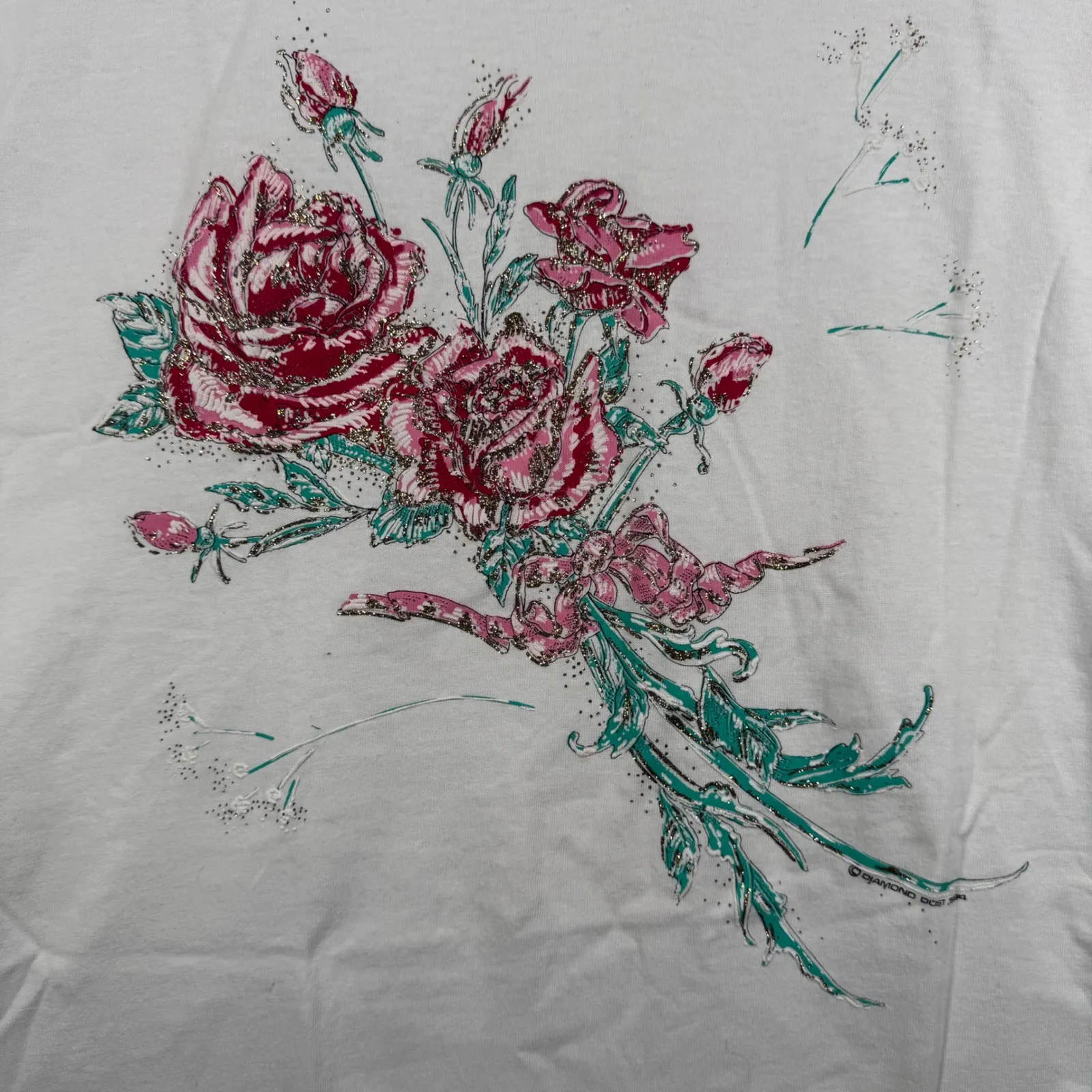 Vtg 90s Diamond Dust T - Image 4
