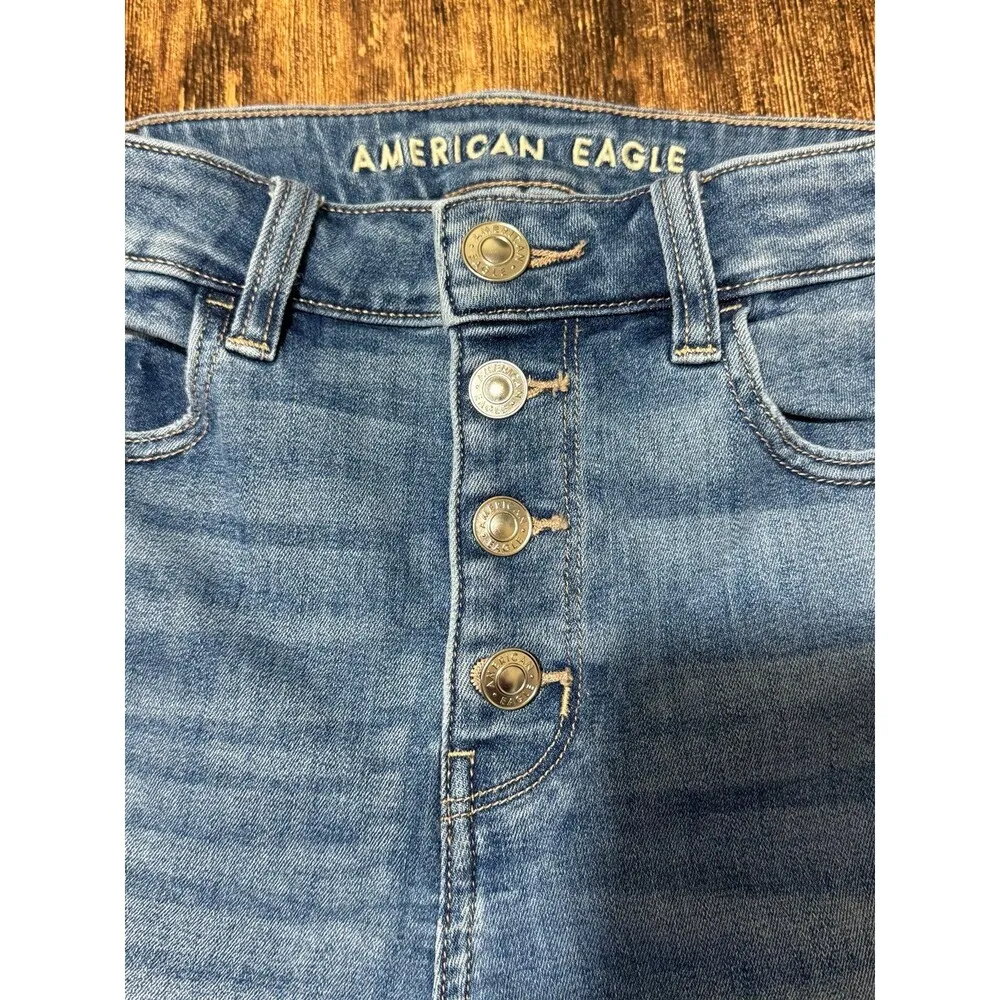 American Eagle Next Level Stretch Skinny Hi Rise Jegging Size 8 - Image 3
