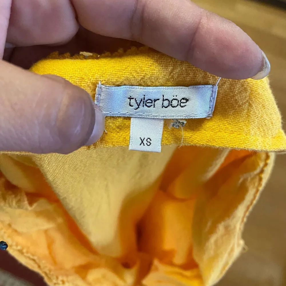 Tyler Boe Gold Coastal Grandma Nautical Vacation Resortwear Beach Tunic … Yellow Size XS - Image 8