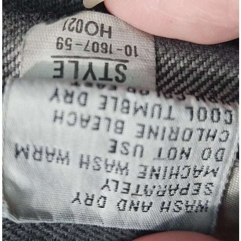 Jordache Vintage Mom Jeans High Waist Ankle Zip Black Denim Pants - Image 6