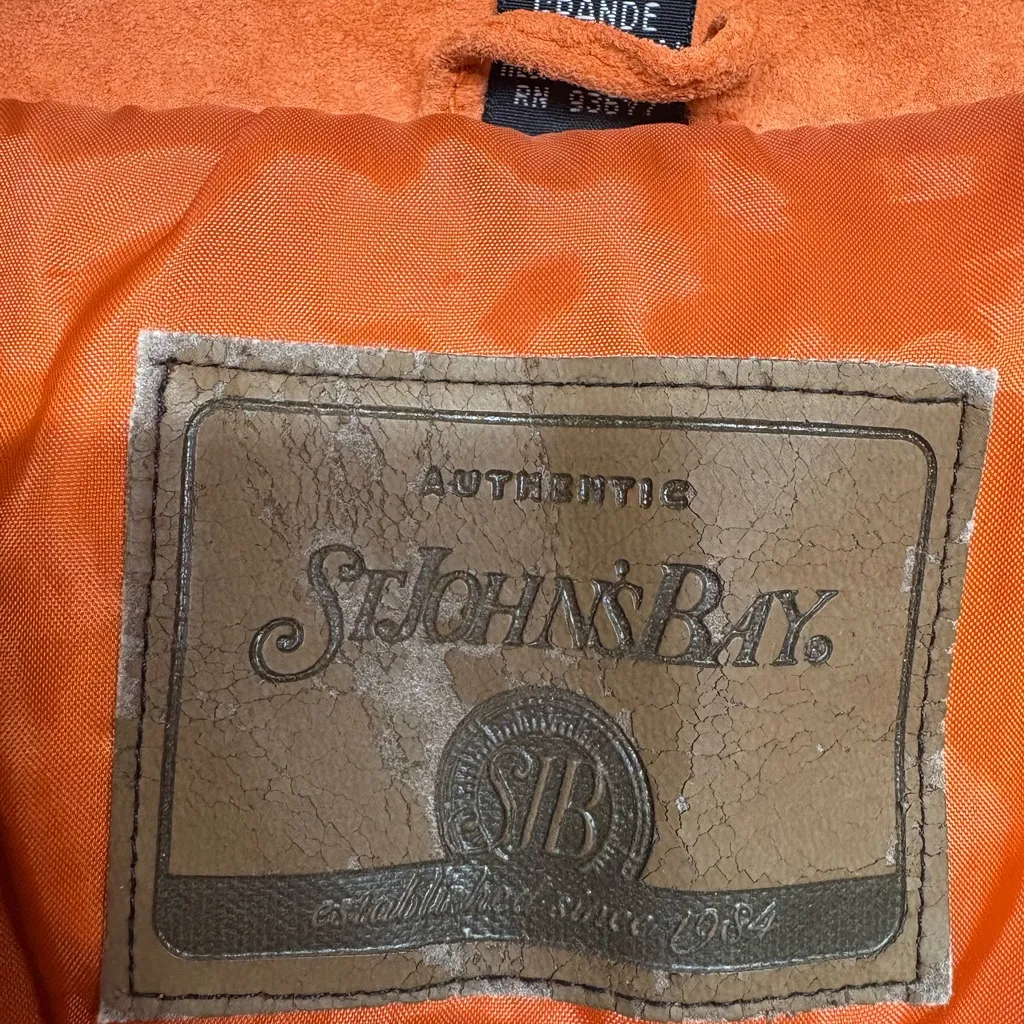St. John's Bay Vibrant Orange Outerwear leather - Image 3