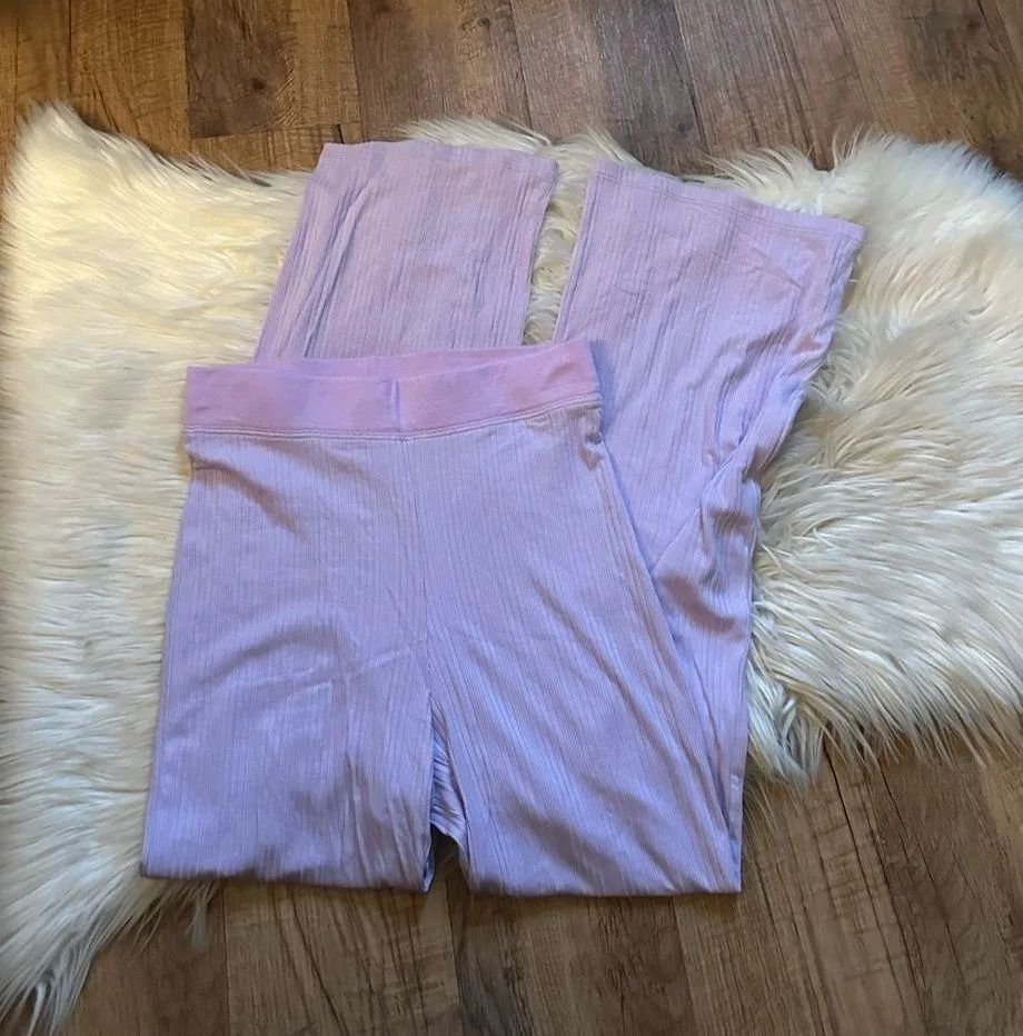 JONATHAN SIMKHAI Celia Wide Leg Pant Purple Size XS - Image 4