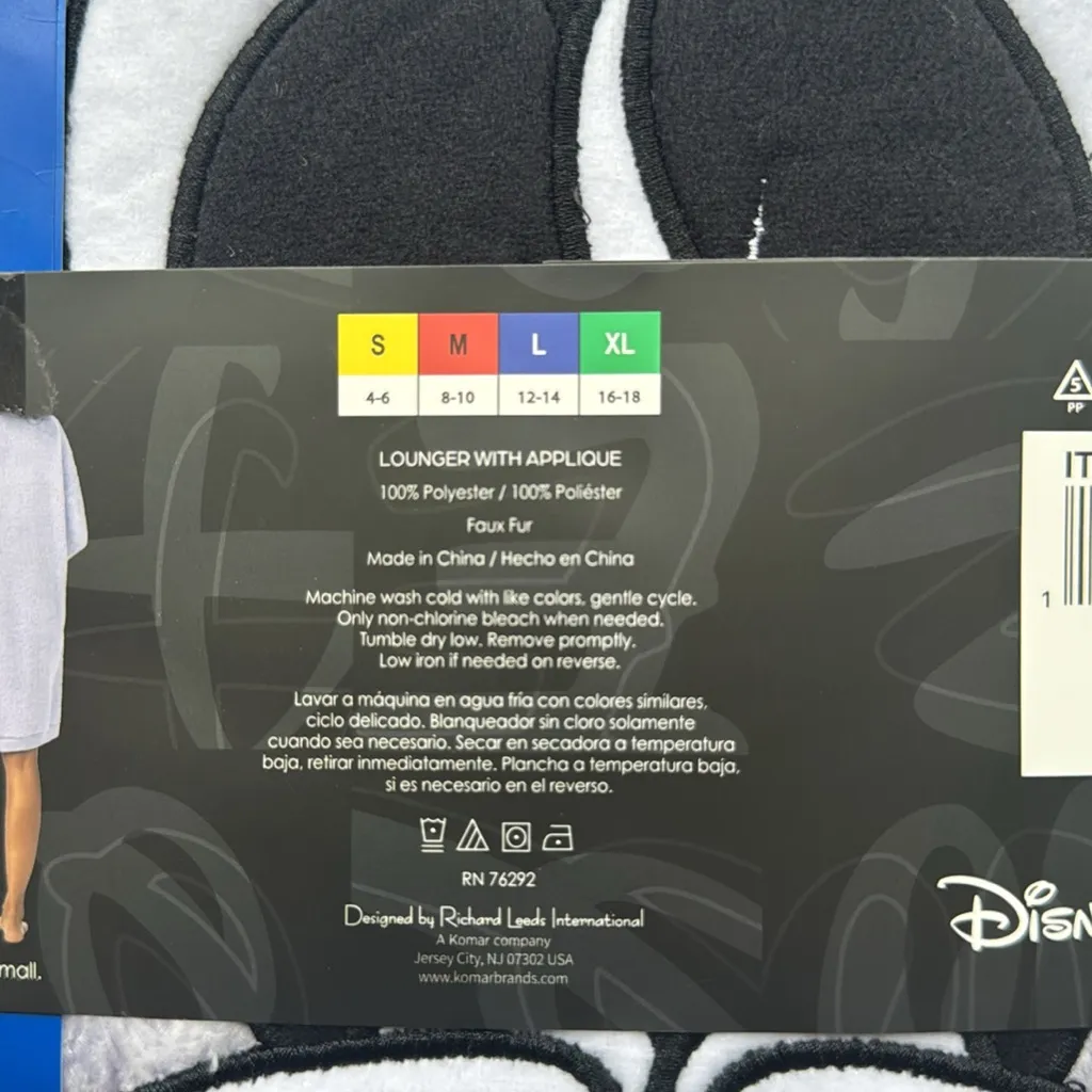 Minnie Mouse Ladies' Plush Lounger Purple Size Large nwt - Image 8