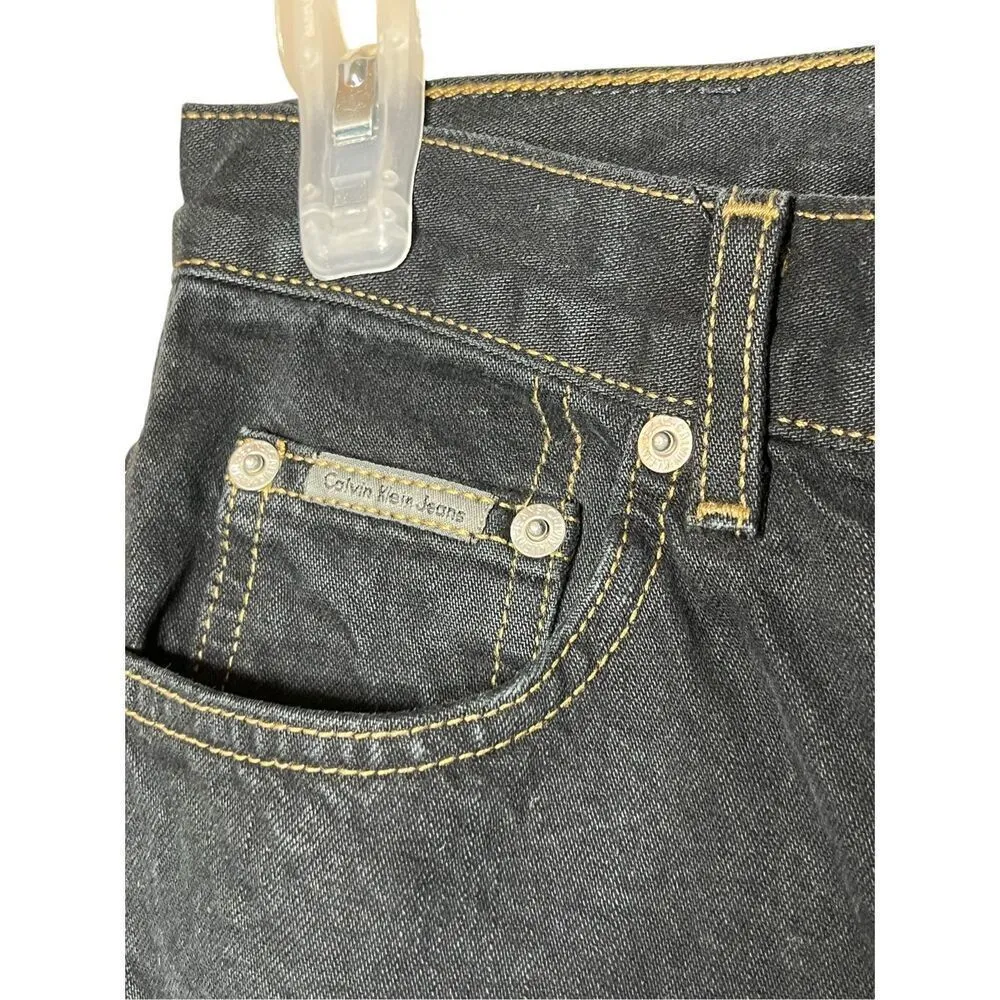 Calvin‎ Klein Dark Wash Straight Leg Jeans Size 4 - Image 5