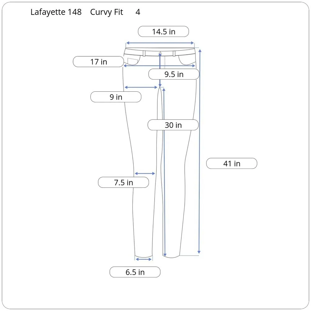 LAFAYETTE 148 NEW YORK White Curvy Fit Women's Jeans - Image 3