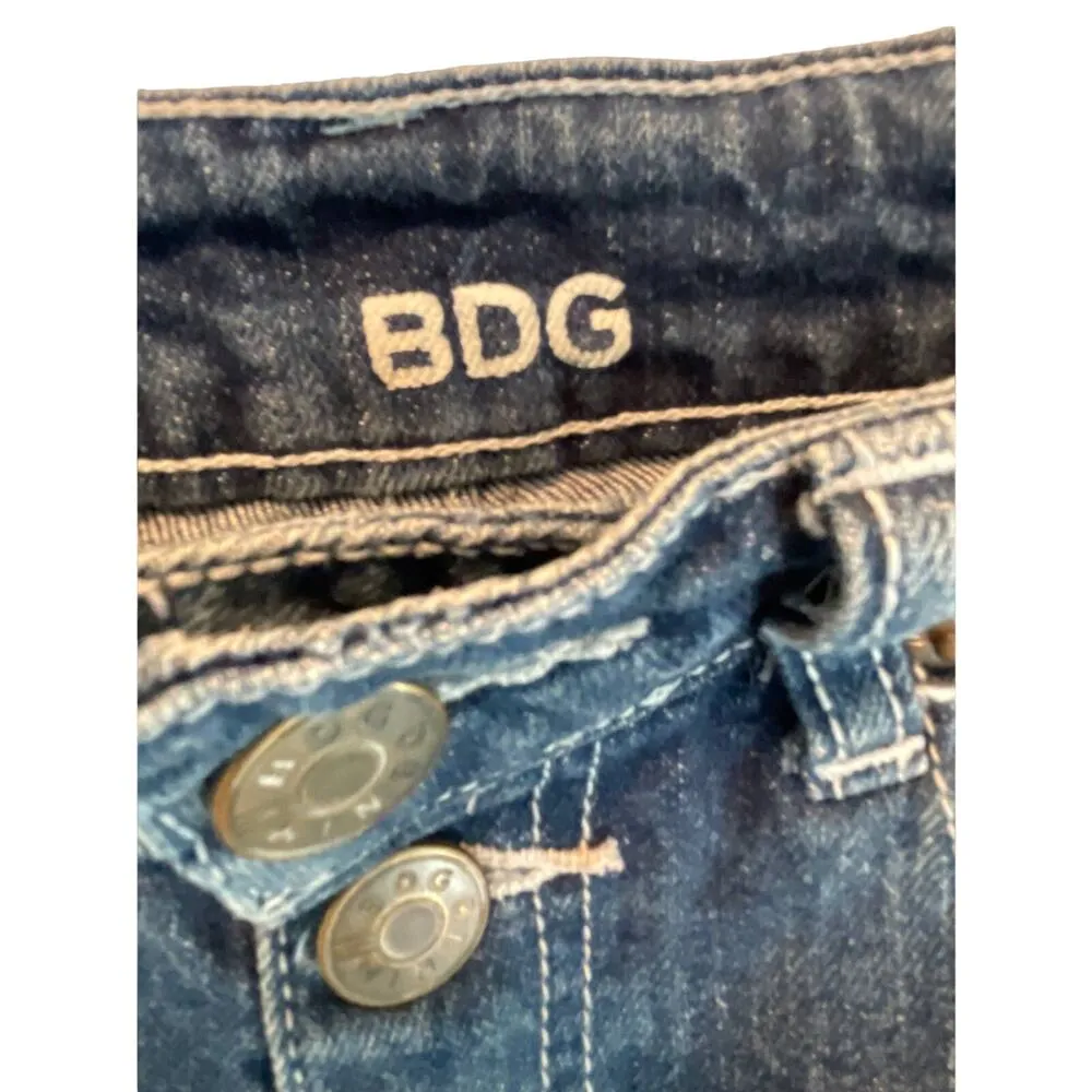 BDG Super High Rise Foxy Button Fly Cuffed Denim Jean Short Shorts 26w - Image 9