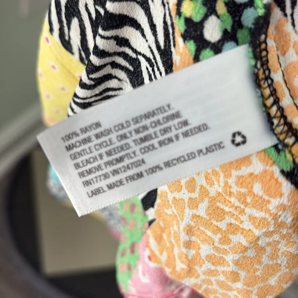 RIXO x Target Patchwork slip maxi dress small Green - Image 8