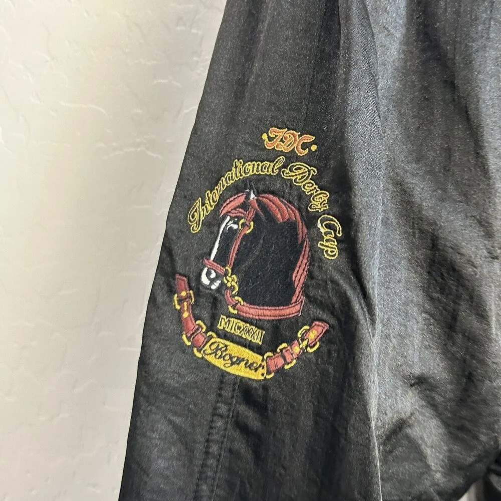 Bogner Black snow suit 2 piece set Jacket and pants womens 8 Faux Fur Equestrian Blue - Image 13