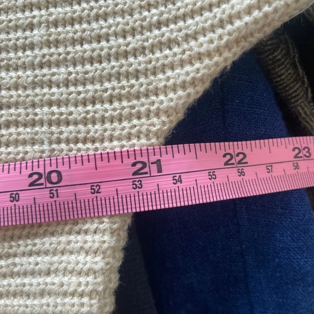 J Jill Heather Oatmeal Knit Wearever Textured Dolman Sleeve Sweater Size Small - Image 10