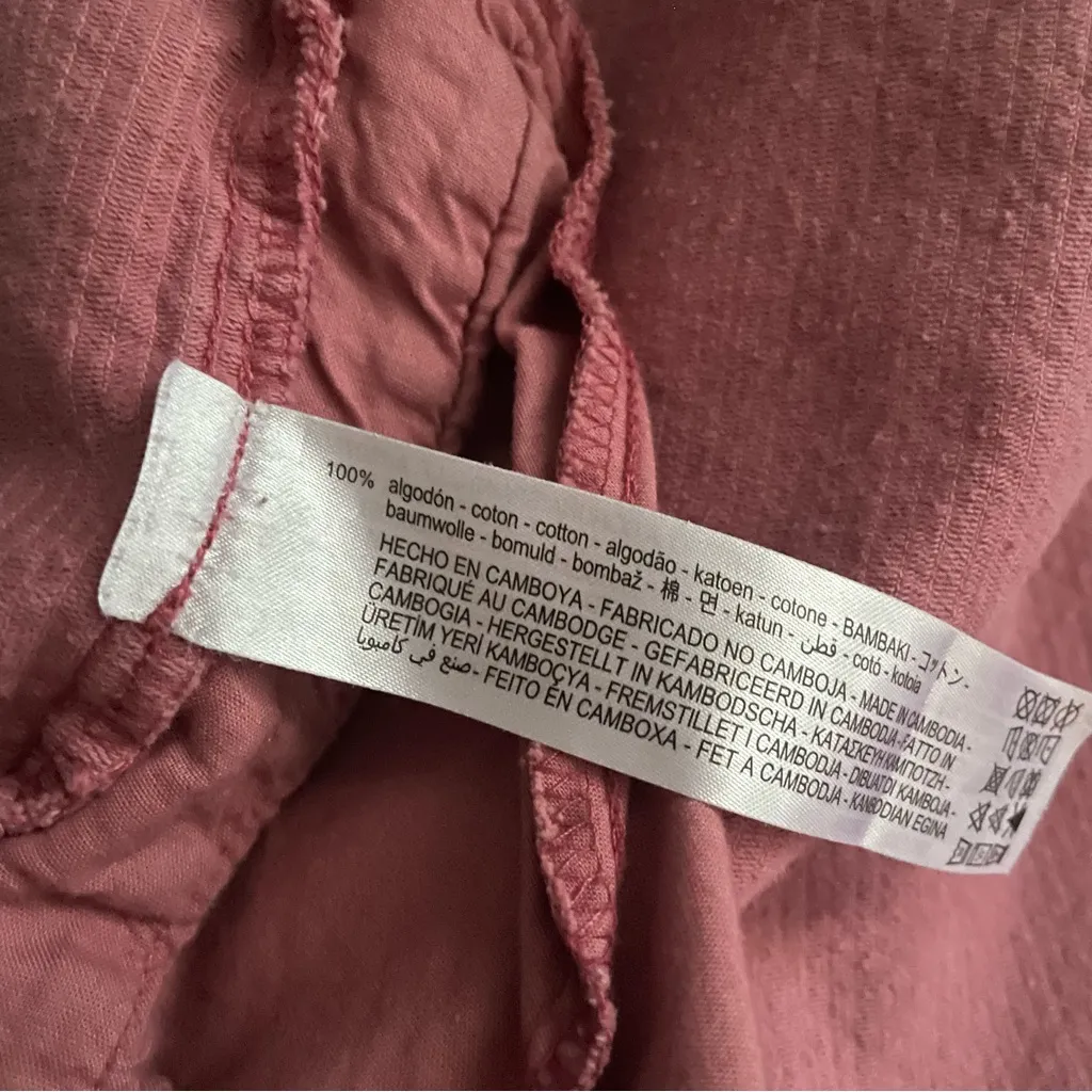 Zara Pink Corduroy Shaket Size Medium - Image 6