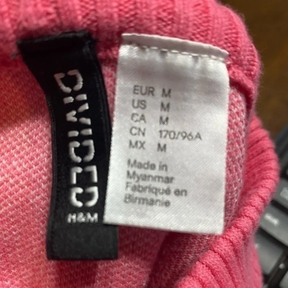 H&M Divided Not Your Baby Pink Y2K Retro Graphic Sweater Cotton Blend Size M - Image 4