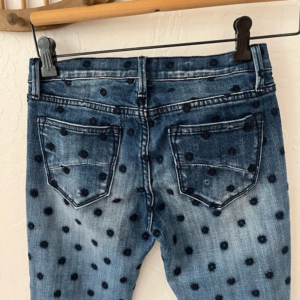 Driftwood Jackie Floral Embroidered Skinny Jeans Size 24 - Image 3