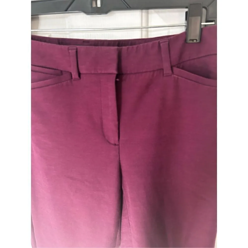 White House black market purple ankle pants dress pants size 0 - Image 2