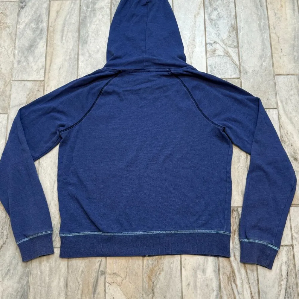 Pink Victoria's Secret women's large blue sweatshirt jacket - Image 4