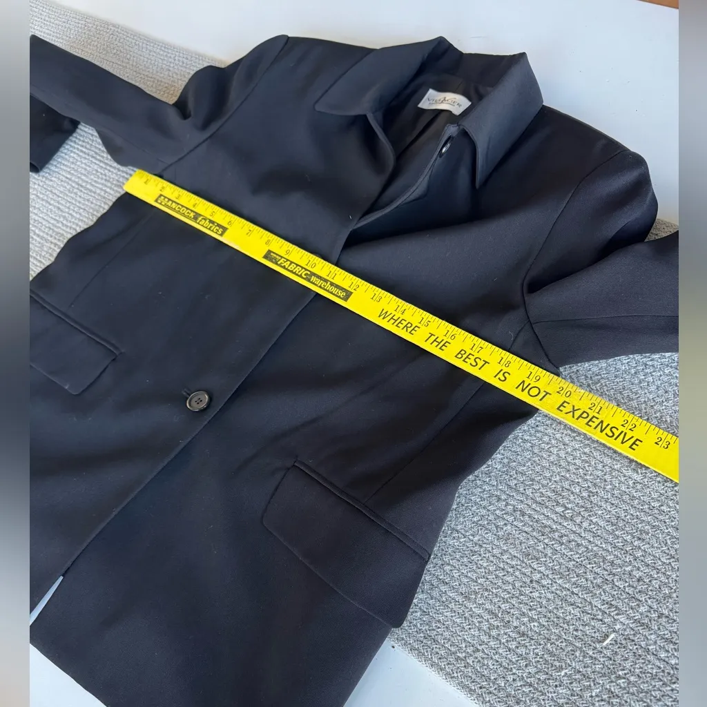 Liz Claiborne Villager Black Blazer Jacket Size 6 - Image 8