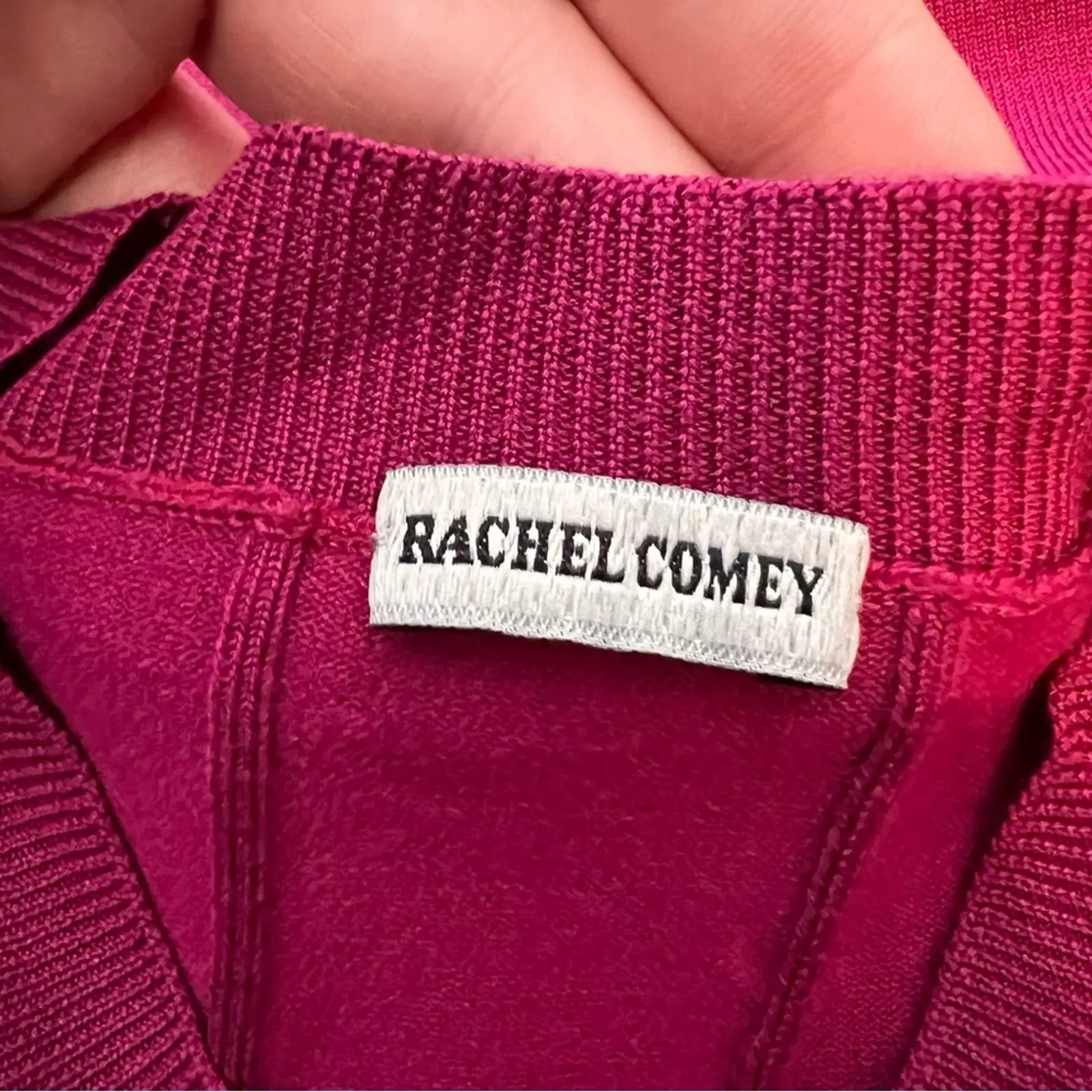 Rachel Comey Fuschia pink cropped sweater sz XS silk blend - Image 6