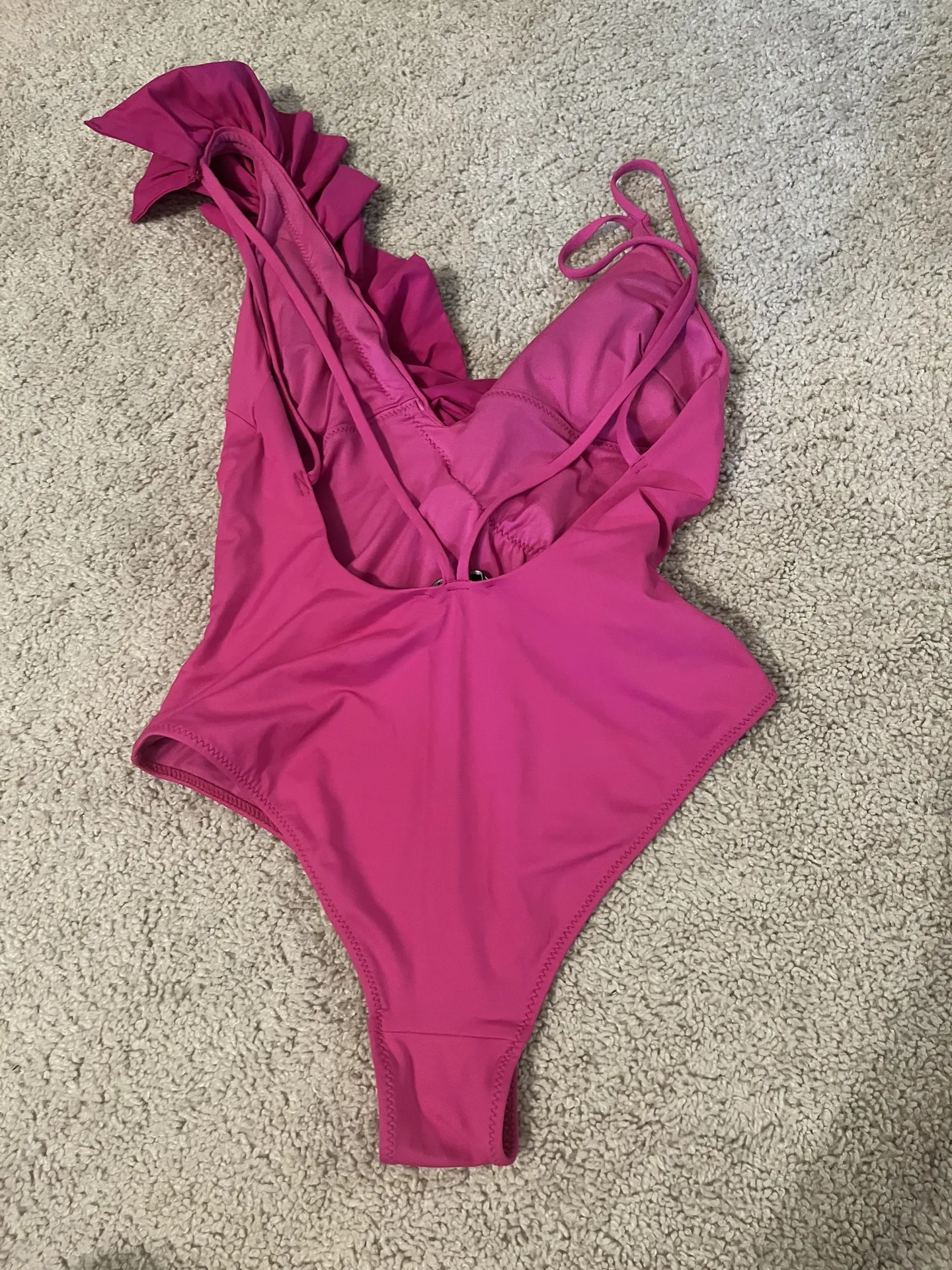 Pink Ruffle One piece Swimsuit - Image 7