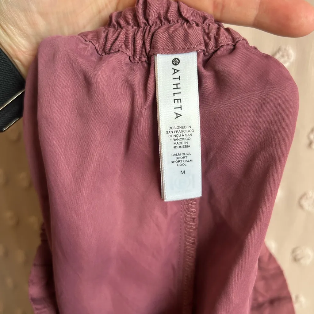Athleta Calm Cool Short Cooling Sleep Short Lingerie Sz M‎ Taupe - Image 4