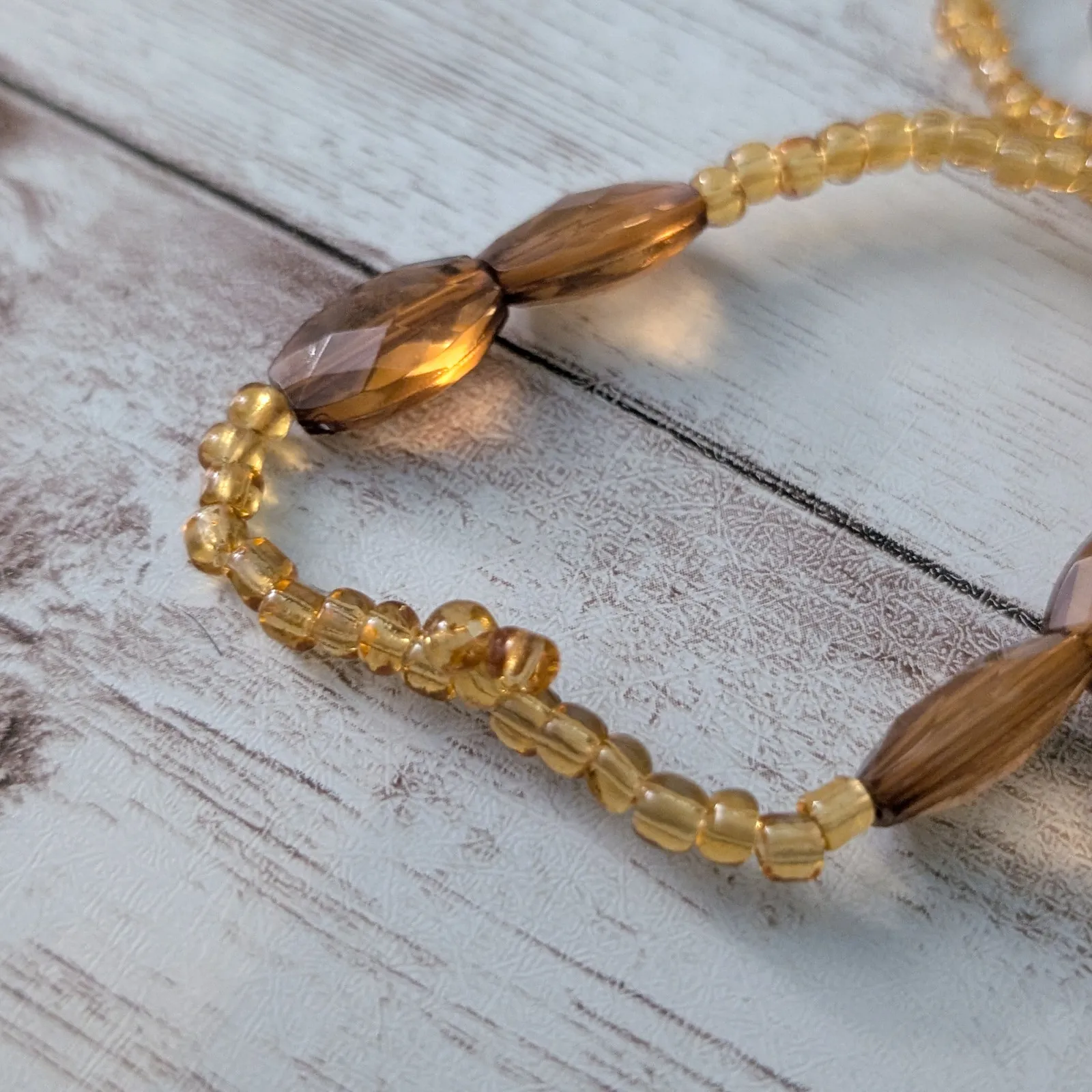 Set of 3 Stretch Bracelets Amber Tones Yellow - Image 7