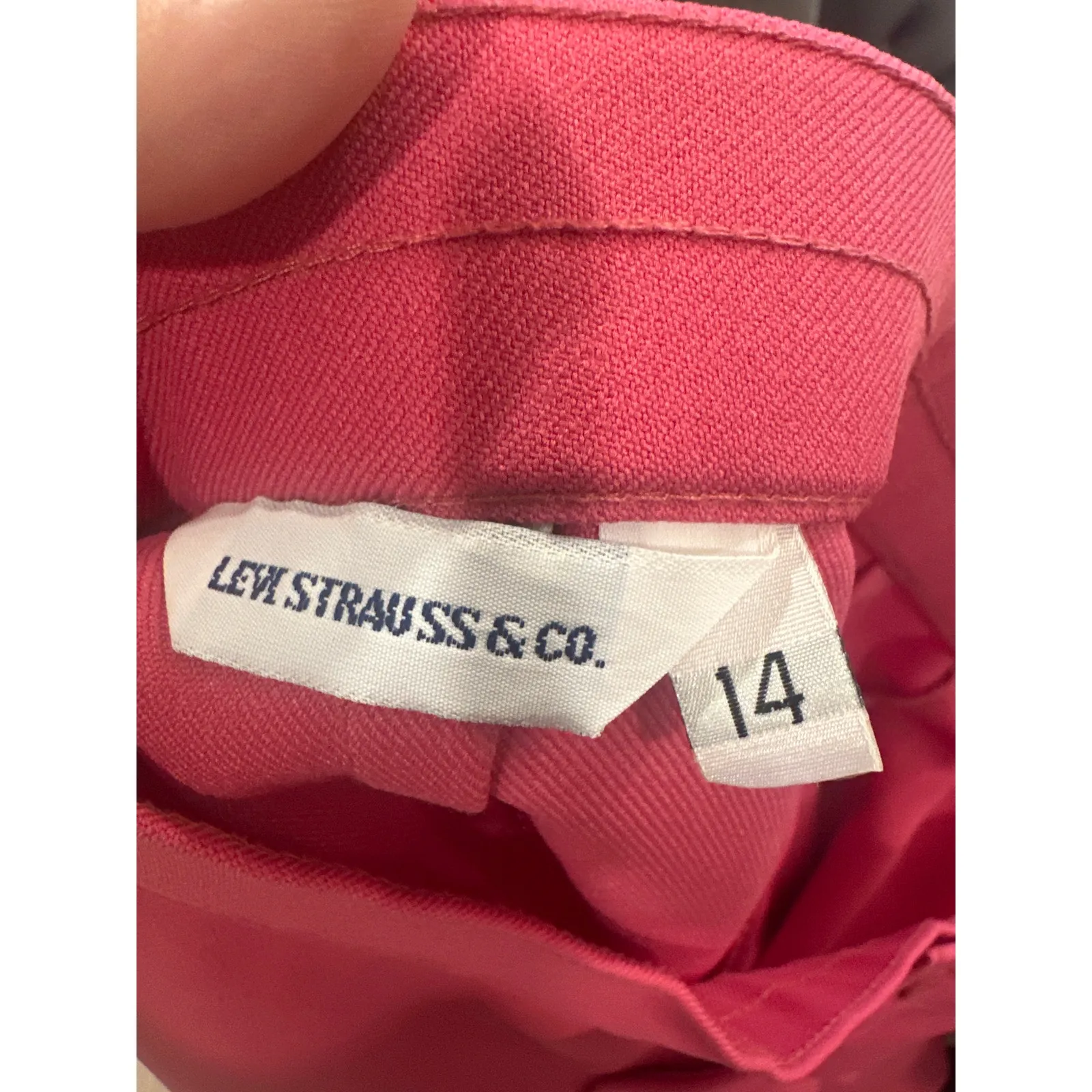 1970 vintage Levi’s Strauss polyester pink pant western cowgirl RARE size 14 - Image 6