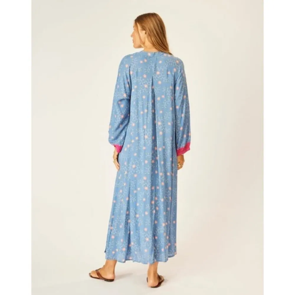 💕NATALIE MARTIN💕 Fiore Maxi Dress ~ Pinwheel Denim Blue Floral Print XL NWT - Image 10