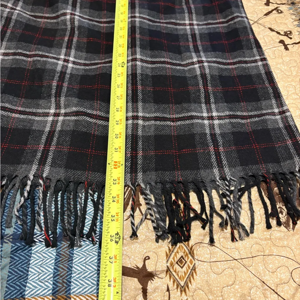 Worthington wool blend plaid maxi skirt with fringe women’s 10 NWT - Image 8
