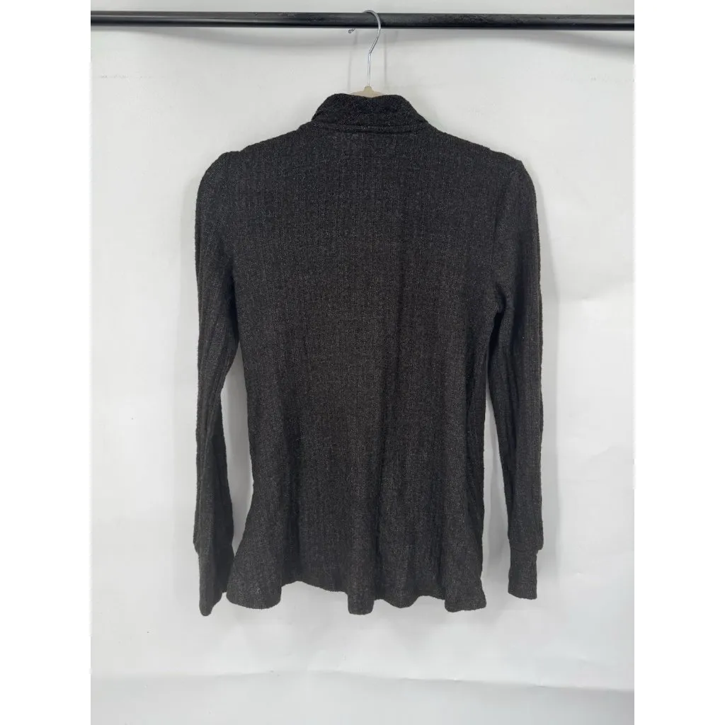 Maeve Anthropologie Rafela Hucci Surplice Top XS Brown Minimalist Granolagirl - Image 2