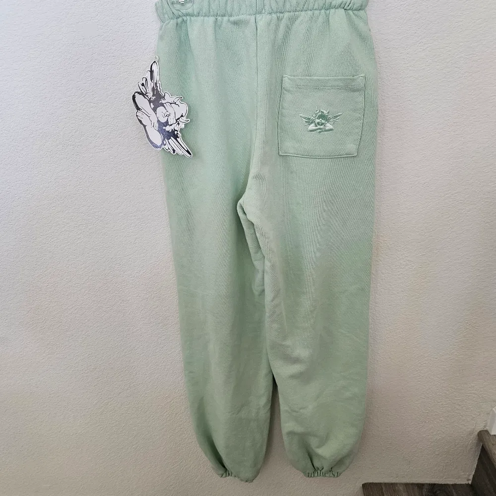Boys Lie Have nothing nice to say get blocked flower mint green sweatpants - Image 7