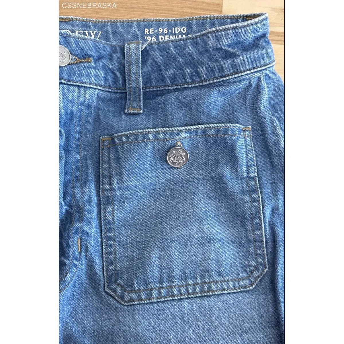 J. Crew Blue Women's High-rise Sailor Denim Trouser in 1996 Semi-stretch Size 27 - Image 7