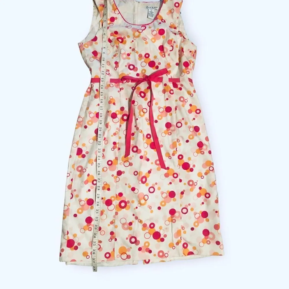 Alexandra Bartlett retro sheath midi summer dress now tie detail at waist White Size 8 - Image 9