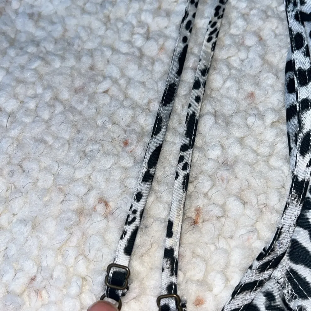 Anthropologie Wide Leg Jumpsuit Snow‎ Leopard XS - Image 7