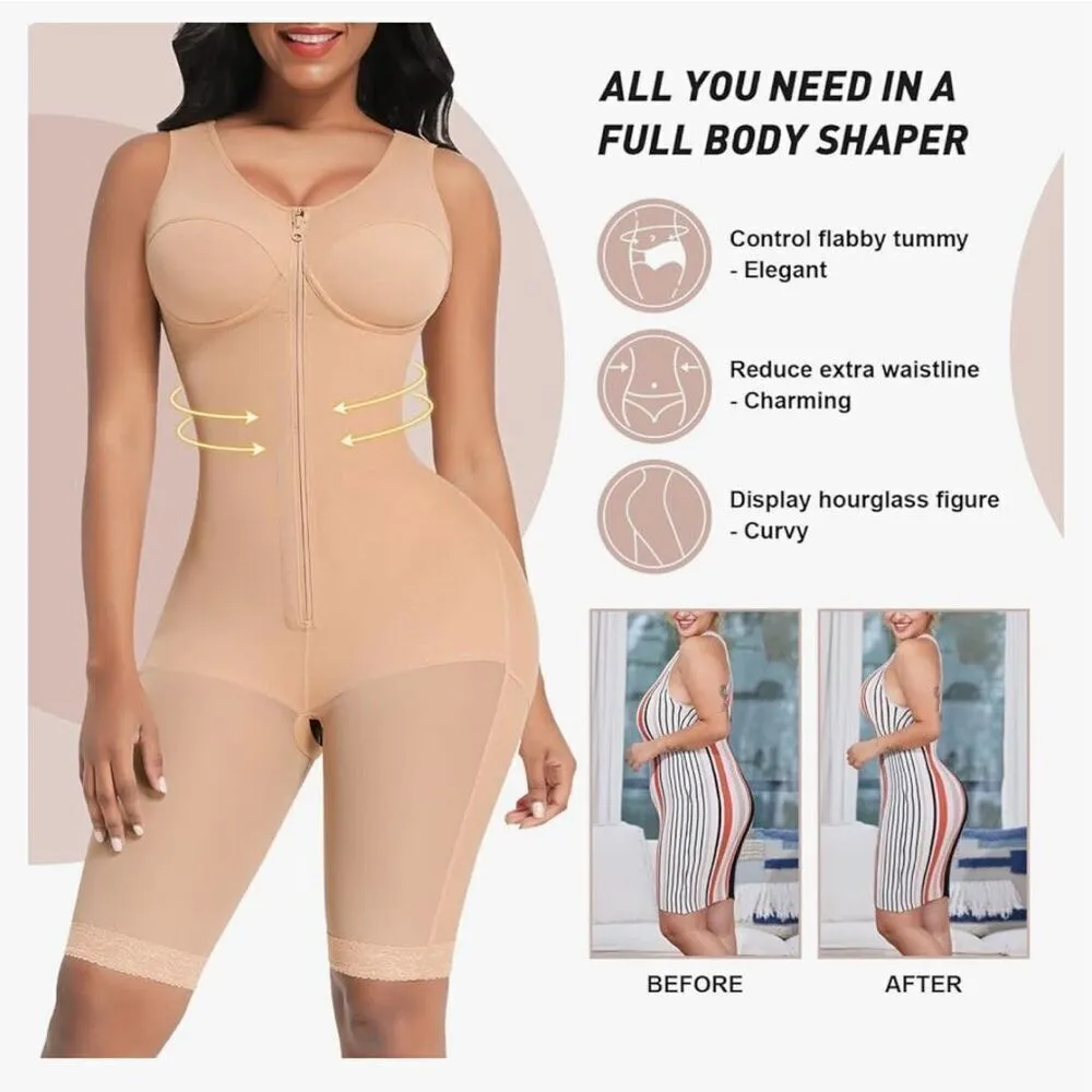 NEW Shapewear Tummy Control Body Shaper Butt Lifter ThighSlimmer S - Image 2