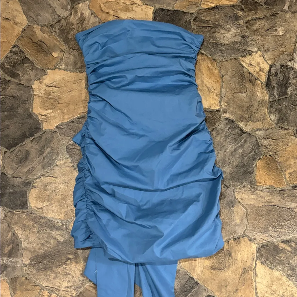 Lucy in the Sky  Blue Mini Dress - Image 3